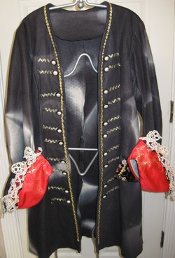 Pirate Coat with Lacy Cuffs